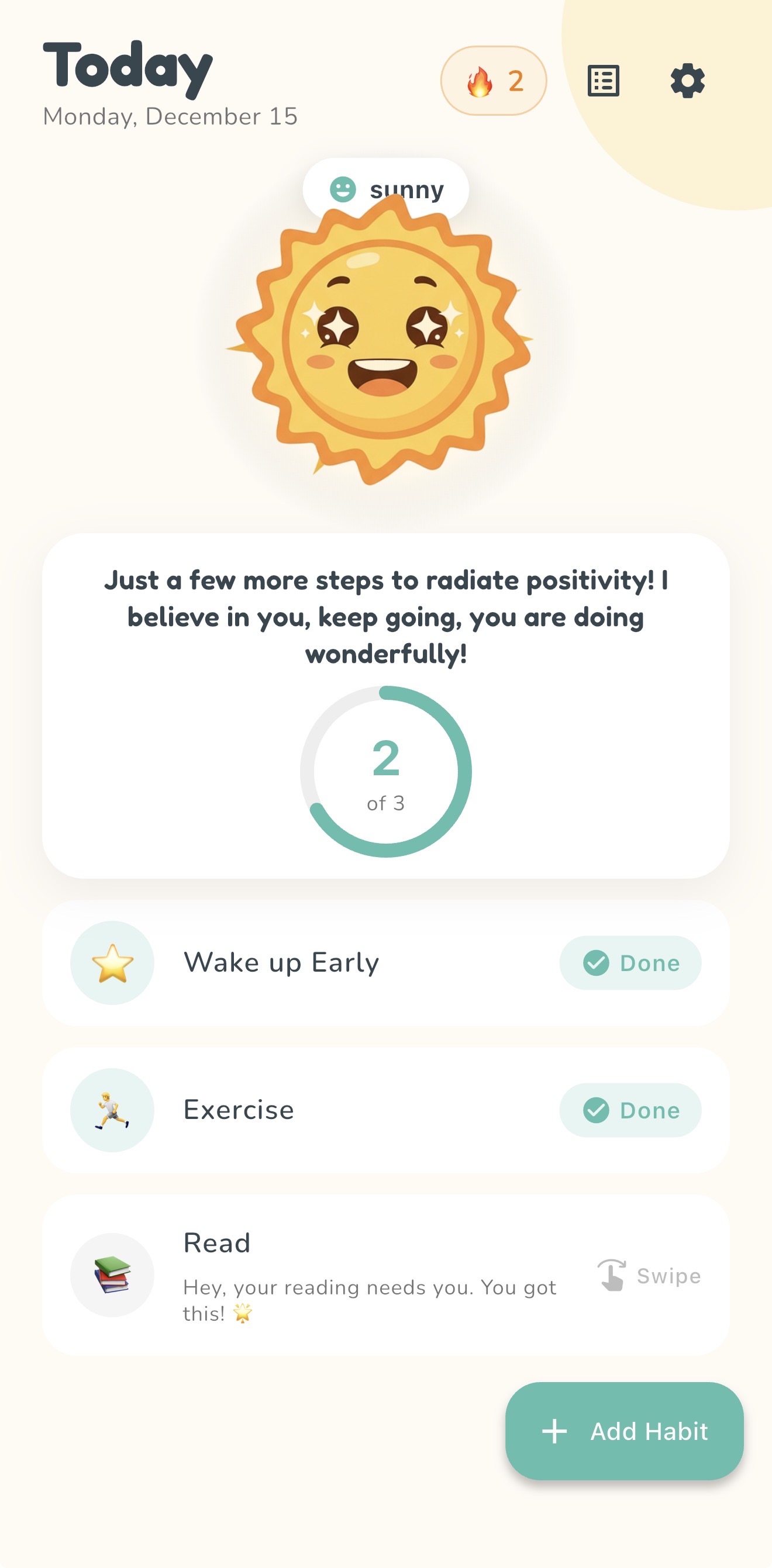 Progress and motivation